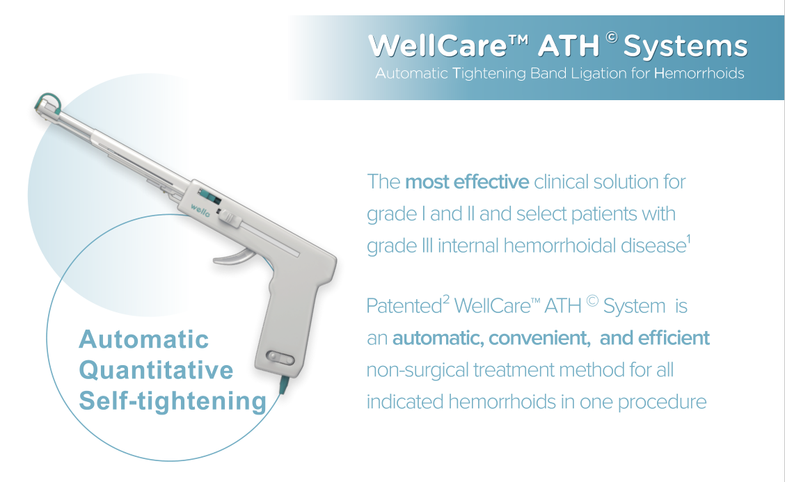 WELLO Automatic Tightening Band Ligation for Hemorrhoids