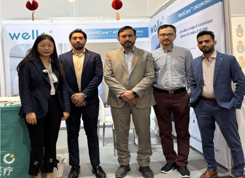 WellCare team at Dubai exhibition