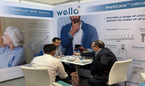 Visitors engaging with WellCare products
